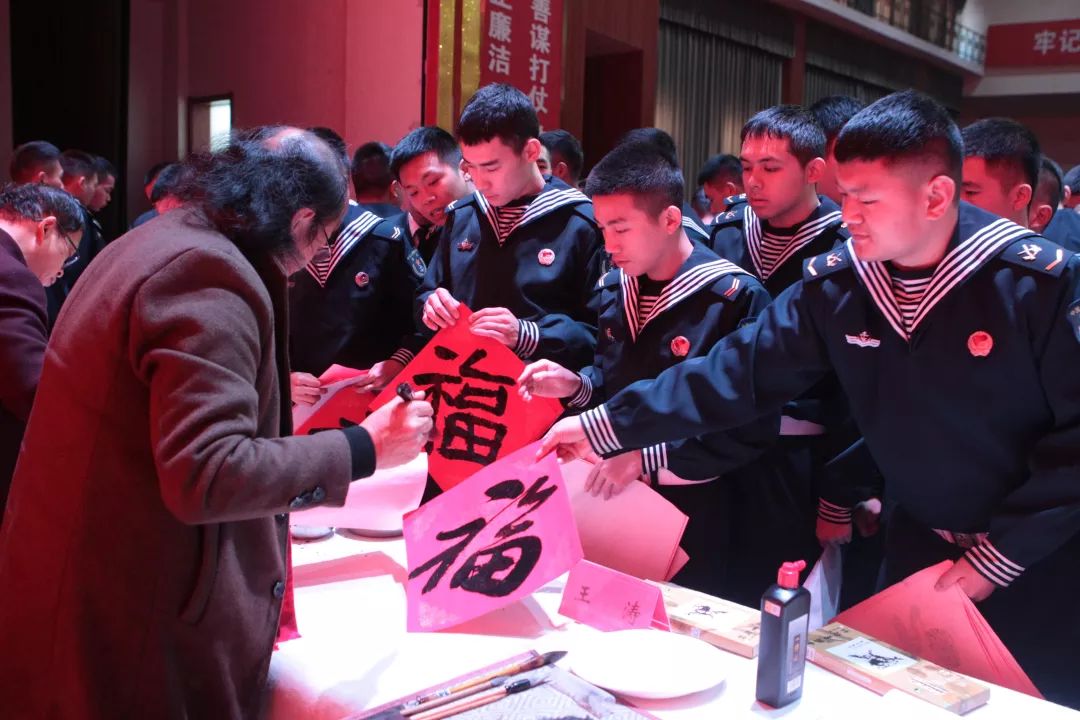 2020年“我們的中國夢”—文化進萬家暨送“文化年貨”系列活動｜省文聯(lián)文藝志愿服務(wù)書畫小分隊走進軍營(圖9)