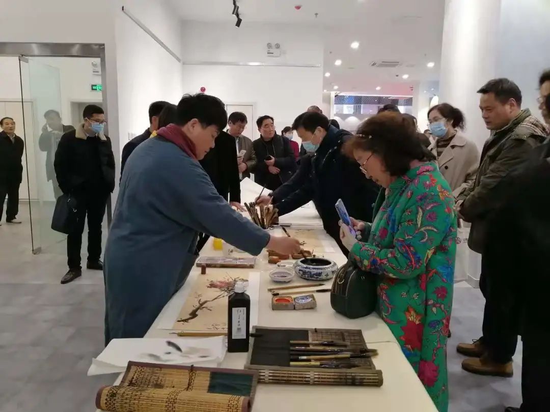 傳承紅色文化 攜手共迎小康｜蘇皖兩省六市書畫展在蚌埠開幕(圖7)